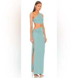 MICHAEL COSTELLO × REVOLVE Decker Maxi Dress in Teal